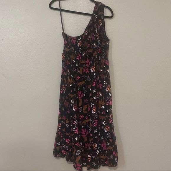 Torrid Midi Challis One-Shoulder Dress - Picture 5 of 10